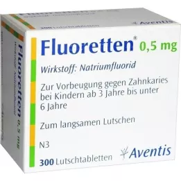 FLUORETTEN Comprimés de 0,5 mg, 300 unités