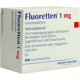 FLUORETTEN 1,0 mg Comprimés, 300 pcs