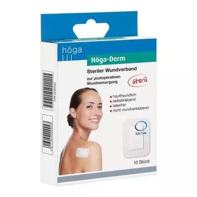 Pansements Höga Derm 53mmx70mm stériles, 10 pièces