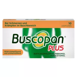 BUSCOPAN plus 10 mg/800 mg Suppositoires, 10 pces