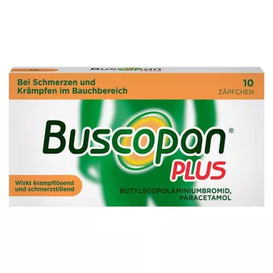 BUSCOPAN plus 10 mg/800 mg Suppositoires, 10 pces