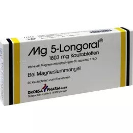 MG 5 LONGORAL Comprimés à mâcher, 20 pces