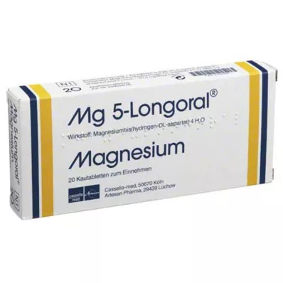 MG 5 LONGORAL Comprimés à mâcher, 20 pces MG 5 LONGORAL Comprimés à mâcher, 20 pces