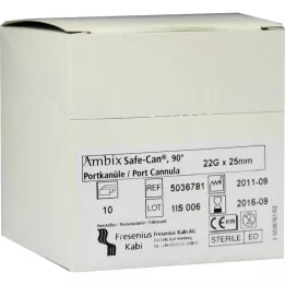 AMBIX Canule à point daccès Safe-Can 22 Gx25 mm, courbée, 10 pièces