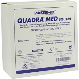QUADRA MED Bandelettes square 38x38 mm Master Aid, 100 pièces