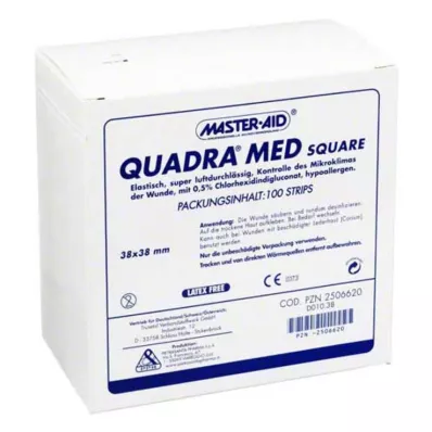 Quadra Med carré 38x38 mm S, 100 pc