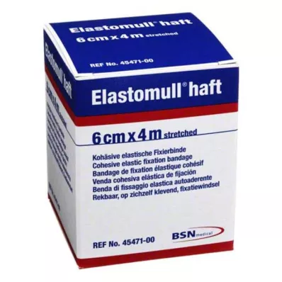 ELASTOMULL Bande de fixation haft 6 cmx4 m, 1 pc