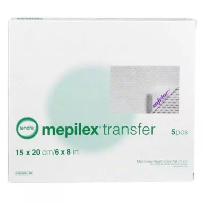 MEPILEX Pansement mousse Transfer 15x20 cm stérile, 5 pces