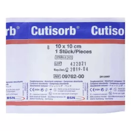 CUTISORB Compresses absorbantes stériles 10x10 cm, 1 pc