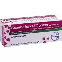 CETIRIZIN HEXAL Gouttes contre les allergies, 10 ml