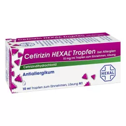 CETIRIZIN HEXAL Gouttes contre les allergies, 10 ml