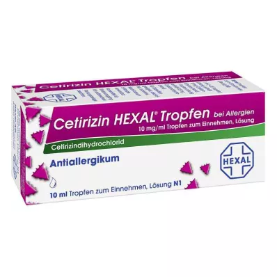 CETIRIZIN HEXAL Gouttes contre les allergies, 10 ml