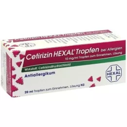 CETIRIZIN HEXAL Gouttes contre les allergies, 20 ml