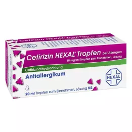 CETIRIZIN HEXAL Gouttes contre les allergies, 20 ml
