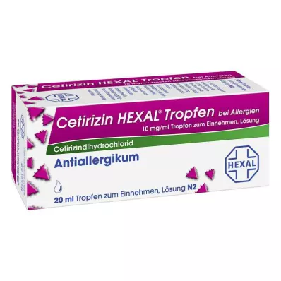 CETIRIZIN HEXAL Gouttes contre les allergies, 20 ml CETIRIZIN HEXAL Gouttes contre les allergies, 20 ml
