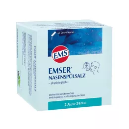 EMSER Sel de rinçage nasal physiologique, 50 pcs
