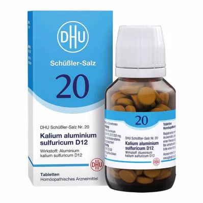 DHU Sel de Schüßler n° 20 comprimés de potassium et daluminium sulfuricum D12, 200 pc