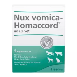 NUX VOMICA HOMACCORD Ampoules ad us.vet, 5 pces