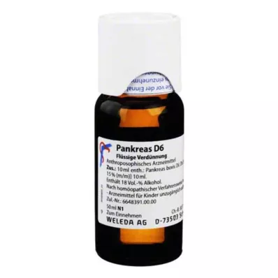 PANKREAS D 6 Dilution, 50 ml PANKREAS D 6 Dilution, 50 ml