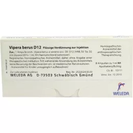 VIPERA BERUS Ampoules D 12, 8X1 ml