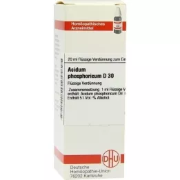 ACIDUM PHOSPHORICUM D 30 Dilution, 20 ml