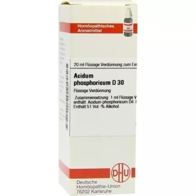 ACIDUM PHOSPHORICUM D 30 Dilution, 20 ml