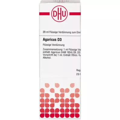AGARICUS D 3 Dilution, 20 ml