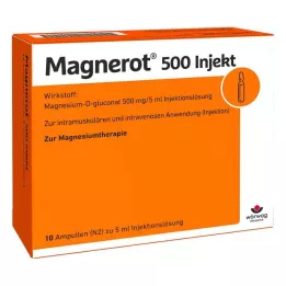 MAGNEROT 500 ampoules injectables, 10X5 ml