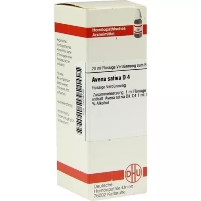 AVENA SATIVA D 4 Dilution, 20 ml