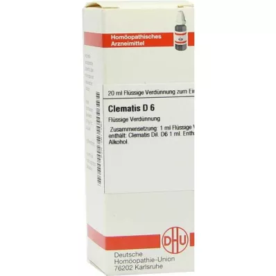 DHU Clématite D 6 Dilution, 20 ml