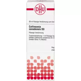 COLLINSONIA CANADENSIS D 3 Dilution, 20 ml