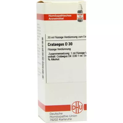 CRATAEGUS D 30 Dilution, 20 ml CRATAEGUS D 30 Dilution, 20 ml
