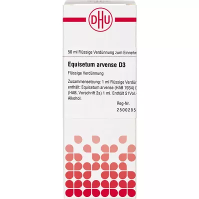 EQUISETUM ARVENSE Dilution D3, 50 ml EQUISETUM ARVENSE Dilution D3, 50 ml