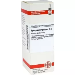 LYCOPUS VIRGINICUS D 3 Dilution, 20 ml