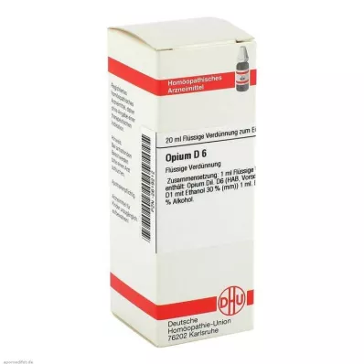 DHU Opium D6 dilué, 20 ml