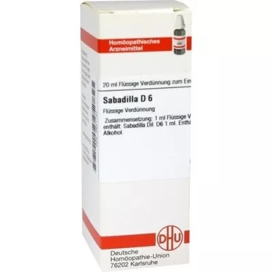 SABADILLA D 6 Dilution, 20 ml