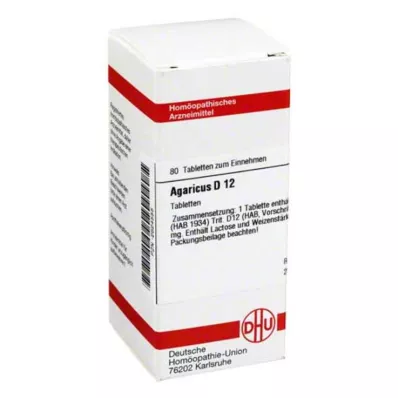 AGARICUS D 12 comprimés, 80 pc