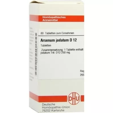 ARSENUM JODATUM D 12 comprimés, 80 pc