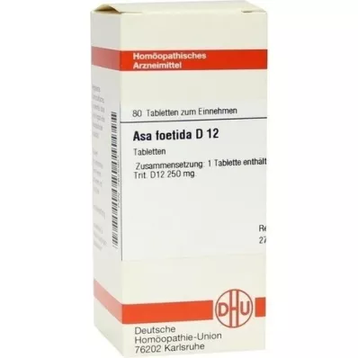 ASA FOETIDA D 12 comprimés, 80 pc