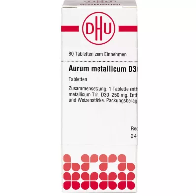 AURUM METALLICUM D 30 comprimés, 80 pc