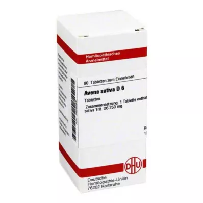 AVENA SATIVA D 6 comprimés, 80 pc