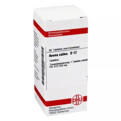 AVENA SATIVA D 12 comprimés, 80 pc AVENA SATIVA D 12 comprimés, 80 pc