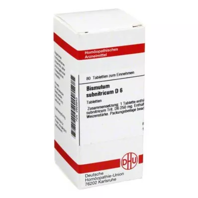 DHU Bismutum Subnitricum D 6 comprimés, 80 pc DHU Bismutum Subnitricum D 6 comprimés, 80 pc