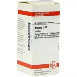 BRYONIA D 12 comprimés, 80 pc