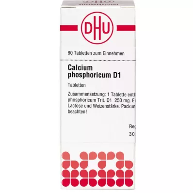 CALCIUM PHOSPHORICUM D 1 comprimés, 80 pc