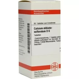 CALCIUM STIBIATO sulfuratum D 6 comprimés, 80 pc