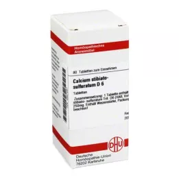 CALCIUM STIBIATO sulfuratum D 6 comprimés, 80 pc