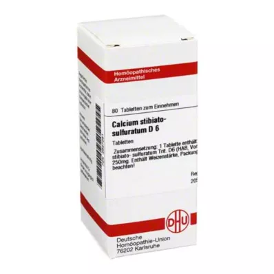 DHU Calcium Stibiato Sulfuratum D 6 comprimés, 80 pc