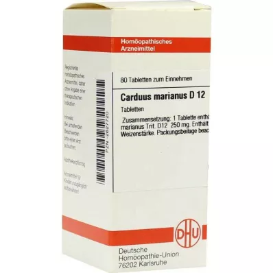 CARDUUS MARIANUS D 12 comprimés, 80 pc CARDUUS MARIANUS D 12 comprimés, 80 pc