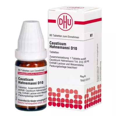 Comprimés Causticum Hahnemanni D10 (80 pièces)